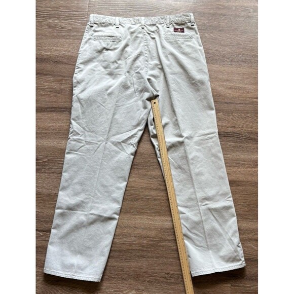 Timber Creek By Wrangler Men's Dress Pants Straight Leg Khaki Pleated 38 X 32 - Picture 3 of 5